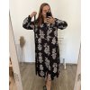 Šaty košilové s páskem dlouhý rukáv dámské nadrozměr (XL/2XL/3XLONE SIZE) ITALSKÁ MÓDA IMWEC23MAJA-4/DU
