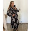 Šaty košilové s páskem dlouhý rukáv dámské nadrozměr (XL/2XL/3XLONE SIZE) ITALSKÁ MÓDA IMWEC23MAJA-4/DU