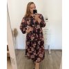 Šaty dlouhé šifonové dlouhý rukáv dámské nadrozměr (2XL3XL/4XL ONE SIZE) ITALSKÁ MÓDA IMWEC23IRINA/DU