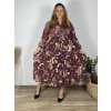 Šaty dlouhé šifonové dlouhý rukáv dámské nadrozměr (2XL3XL/4XL ONE SIZE) ITALSKÁ MÓDA IMWEC23IRINA/DU