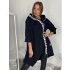 Mikina oversize dlouhý rukáv dámský (S/M ONE SIZE) ITALSKÁ MÓDA IMPLI2330872/DUR