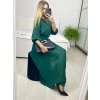 Šaty dlouhé šifonové s páskem dlouhý rukáv dámské (S/M ONE SIZE) ITALSKÁ MÓDA IMM23M9668/DU (Velikost S/M/L, Barva Černá)