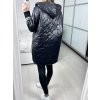 Bunda prošívaná s kapucí dámská nadrozměr (XL/2XL ONE SIZE) ITALSKá MóDA IMC23436/DUR (Velikost XL/2XL, Barva béžová)