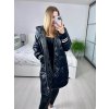 Bunda prošívaná s kapucí dámská nadrozměr (XL/2XL ONE SIZE) ITALSKá MóDA IMC23436/DUR (Velikost XL/2XL, Barva béžová)