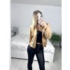 Bunda ekokoženková dlouhý rukáv dámská (S/M ONE SIZE) ITALSKÁ MÓDA IMD23709/DU (Velikost S/M/L, Barva Černá)