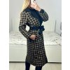 Kabát flaušový dlouhý rukáv dámský (S/M/L ONE SIZE) ITALSKÁ MÓDA IMC23427/DU (Velikost M/L, Barva béžová)