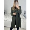 Kabát flaušový beránek dlouhý rukáv dámský (S/M ONE SIZE) ITALSKÁ MÓDA IMWGB233890/DU