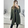 Kabát flaušový beránek dlouhý rukáv dámský (S/M ONE SIZE) ITALSKÁ MÓDA IMWGB233890/DU