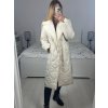 Kabát zimní s beránkem dlouhý rukáv dámský (S/M/L ONE SIZE) ITALSKÁ MÓDA IMD23010/DU (Velikost M/L, Barva Černá)