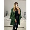 Kabát flaušový dlouhý rukáv dámský (S/M/L ONE SIZE) ITALSKÁ MÓDA IMWBL23013/DU (Velikost M/L, Barva Černo-bílá)