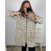 Kabát  dlouhý rukáv dámský nadrozměr (3XL/4XL ONE SIZE) ITALSKÁ MÓDA IMC23346/DU (Velikost 3XL/4XL, Barva bílá)