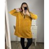 Šaty dlouhý rukáv dámské nadrozměr (3XL/4XL/5XL ONE SIZE) ITALSKÁ MÓDA IM423KATA/DU (Velikost 4XL/5XL, Barva Černá)