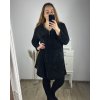 Šaty dlouhý rukáv dámské nadrozměr (3XL/4XL/5XL ONE SIZE) ITALSKÁ MÓDA IM423KATA/DU (Velikost 4XL/5XL, Barva Černá)