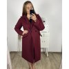 Kabát na knoflíky  dámský (L/XL ONE SIZE) ITALSKá MóDA IM323AMANDA/DU (Velikost L/XL, Barva Černá)