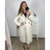 Kabát na knoflíky  dámský (L/XL ONE SIZE) ITALSKá MóDA IM323AMANDA/DU (Velikost L/XL, Barva Černá)