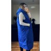 Vesta dlouhá s kapucí bez rukávů dámská (L/XL ONE SIZE) ITALSKÁ MÓDA IMD23711/DU (Velikost L/XL, Barva béžová)