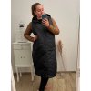 Vesta dlouhá s kapucí bez rukávů dámská (L/XL ONE SIZE) ITALSKÁ MÓDA IMD23711/DU (Velikost L/XL, Barva béžová)