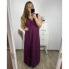 Šaty elegantní společenské dlouhé na ramínka dámské (L/XL ONE SIZE) ITALSKÁ MÓDA IM323VENEZIA/DUR (Velikost L/XL, Barva béžová)