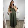 Šaty elegantní společenské dlouhé na ramínka dámské (L/XL ONE SIZE) ITALSKÁ MÓDA IM323VENEZIA/DUR (Velikost L/XL, Barva béžová)