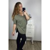 Tunika dlouhý rukáv dámská nadrozměr (2XL/3XL ONE SIZE) ITALSKÁ MÓDA IM723DIANA/DU (Velikost 3XL/4XL, Barva modrá petrolejová)