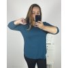 Tunika dlouhý rukáv dámská nadrozměr (2XL/3XL ONE SIZE) ITALSKÁ MÓDA IM723DIANA/DU (Velikost 3XL/4XL, Barva modrá petrolejová)