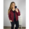 Svetr na knoflíky dlouhý rukáv dámský (M/L ONE SIZE) ITALSKá MODA IM723EVELIN/DU (Velikost M/L, Barva zelená smaragdová)