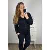 Svetr na knoflíky dlouhý rukáv dámský (XL/2XL ONE SIZE) ITALSKá MODA IM723EVELINA/DU (Velikost XL/2XL, Barva zelená)