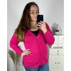 Svetr na knoflíky dlouhý rukáv dámský (XL/2XL ONE SIZE) ITALSKá MODA IM723EVELINA/DU (Velikost XL/2XL, Barva zelená)