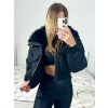 Bunda zimní bomber krátká dámská (S-XL) POLSKÁ MÓDA IMWWM23WD2353/DU