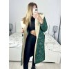 Kabát zimní s beránkem dlouhý rukáv dámský (S/M ONE SIZE) ITALSKÁ MÓDA IMWK233942/DU (Velikost S/M/L, Barva béžová)