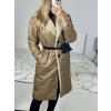 Kabát zimní s beránkem dlouhý rukáv dámský (S/M ONE SIZE) ITALSKÁ MÓDA IMWK233942/DU (Velikost S/M/L, Barva béžová)