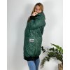 Bunda dlouhá s kapucí dámská nadrozměr (2XL/3XL ONE SIZE) ITALSKÁ MÓDA IM423WHITNEY/DUR (Velikost 2XL/3XL, Barva Černá)