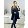 Kabát broušená koženka dámský (L/XL ONE SIZE) ITALSKÁ MÓDA IM423098/DU