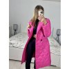 Kabát prošívaný dlouhý rukáv dámský (S/M ONE SIZE) ITALSKÁ MÓDA IMWAA233775/DU (Velikost S/M/L, Barva béžová)