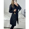 Kabát prošívaný dlouhý rukáv dámský (S/M ONE SIZE) ITALSKÁ MÓDA IMWAA233775/DU (Velikost S/M/L, Barva béžová)