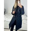 Kabát prošívaný dlouhý rukáv dámský (S/M ONE SIZE) ITALSKÁ MÓDA IMWAA233775/DU (Velikost S/M/L, Barva béžová)
