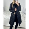 Kabát prošívaný dlouhý rukáv dámský (S/M ONE SIZE) ITALSKÁ MÓDA IMWAA233775/DU (Velikost S/M/L, Barva béžová)