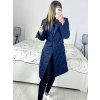 Kabát prošívaný dlouhý rukáv dámský (S/M ONE SIZE) ITALSKÁ MÓDA IMWAA233775/DU (Velikost S/M/L, Barva béžová)