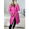 Kabát prošívaný dlouhý rukáv dámský (S/M ONE SIZE) ITALSKÁ MÓDA IMWAA233775/DU (Velikost S/M/L, Barva béžová)