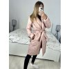Kabát prošívaný dlouhý rukáv dámský (S/M ONE SIZE) ITALSKÁ MÓDA IMWAA233775/DU (Velikost S/M/L, Barva béžová)