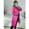 Kabát prošívaný dlouhý rukáv dámský (S/M ONE SIZE) ITALSKÁ MÓDA IMWAA233775/DU (Velikost S/M/L, Barva béžová)