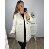 Bunda, Kabát dlouhý rukáv dámská nadrozměr (XL/2XL ONE SIZE) ITALSKÁ MÓDA IM423BELTA/DU