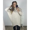 Svetr prodloužený s rolákem dlouhý rukáv dámský (4XL/5XL ONE SIZE) ITALSKÁ MÓDA IMS23RIMINI/DU