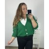 Svetr pletený oversize na knoflíčky dlouhý rukáv dámský nadrozměr Alessandra  (3XL/4XL/5XLONE SIZE) ITALSKÁ MÓDA IMWC233944/DR (Velikost 3XL/4XL, Barva béžová)