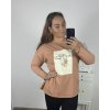 Tričko dlouhý rukáv dámské nadrozměr (3XL/4XL ONE SIZE) TURECKÁ MÓDA TMAA233967/DR (Velikost 3XL/4XL, Barva bílá)