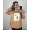 Tričko dlouhý rukáv dámské nadrozměr (3XL/4XL ONE SIZE) TURECKÁ MÓDA TMAA233967/DR (Velikost 3XL/4XL, Barva bílá)