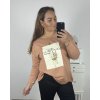 Tričko dlouhý rukáv dámské nadrozměr (3XL/4XL ONE SIZE) TURECKÁ MÓDA TMAA233967/DR (Velikost 3XL/4XL, Barva bílá)