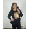 Tričko dlouhý rukáv dámské nadrozměr (3XL/4XL ONE SIZE) TURECKÁ MÓDA TMAA233967/DR (Velikost 3XL/4XL, Barva bílá)