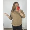 Svetr oversize dlouhý rukáv dámský nadrozměr (2XL/3XL ONE SIZE) POLSKÁ MÓDA PMWM23510/DR (Velikost 2XL/3XL, Barva béžová)