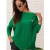 Svetr oversize dlouhý rukáv dámský nadrozměr (2XL/3XL ONE SIZE) POLSKÁ MÓDA PMWM23510/DR (Velikost 2XL/3XL, Barva béžová)
